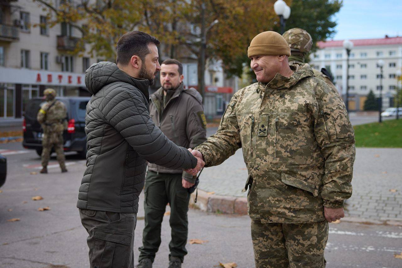 Зеленский посетил недавно деоккупированный Херсон/Фото: Telegram/Автор: Zelenskiy / Official Zelenskiy / Official