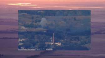 ЗСУ знищили ворожий склад у Балаклії/Фото: скрін відео Очі українських бійців бачать все: ЗСУ продемонстрували знищення складу окупантів у Балаклії