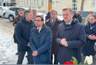 Глава МЗС Франції провів переговори з Дмитром Кулебою. Фото: Суспільне Стефан Сежурне в Києві