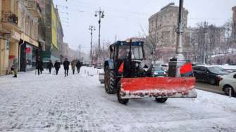 У Києві негода/Фото: КМДА/Telegram У Києві сильний вітер та ожеледиця: влада закликала мешканців бути обережними