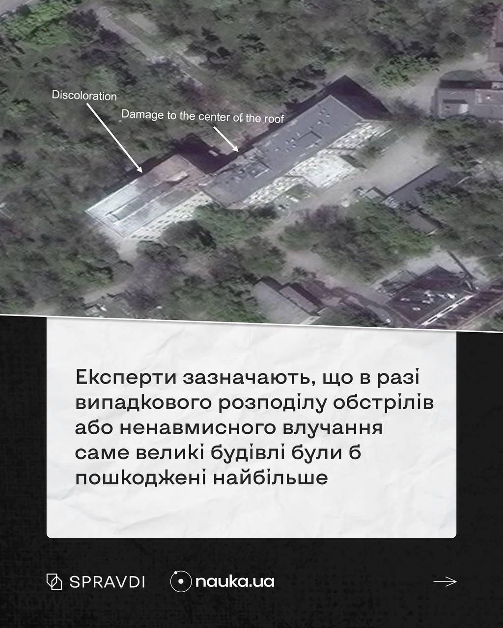 Подробный снимок на карте