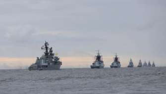 В ВМС доложили обстановку в Черном, Средиземном и Азовском морях российские корабли в море