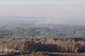 Фото: ГСЧС В Полтавской области из-за лесных пожаров эвакуировали семь десятков жителей
