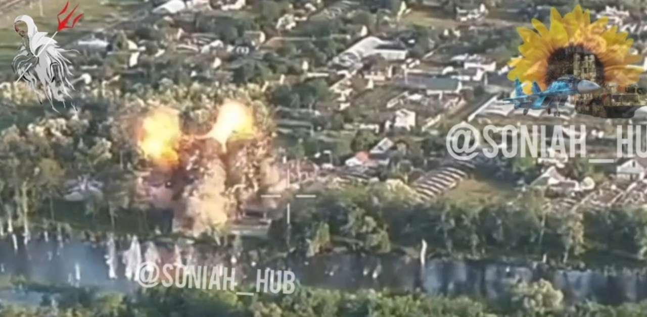 Захисники вразили командний пункт росіян у Херсонській області. Скриншот відео обстріли херсонська область