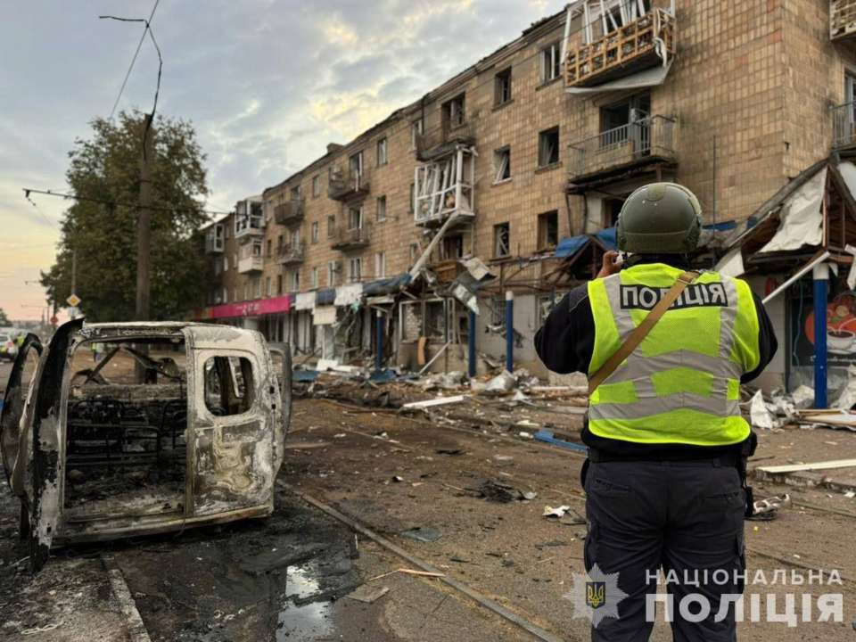 Наслідки ворожих атак на 12 вересня/Фото: Нацполіція Наслідки ворожих атак на 12 вересня/Фото: Нацполіція