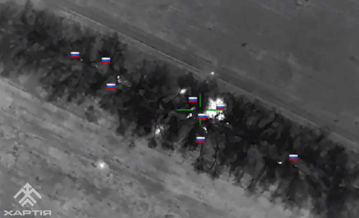 Окупантам не вдалось сховатися від дрона Окупантам не вдалось сховатися від дрона