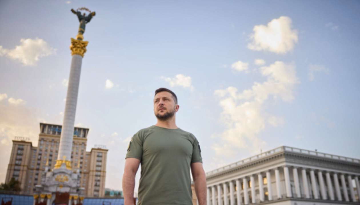 Поздравление Владимира Зеленского с Днем Независимости/Фото: скриншот