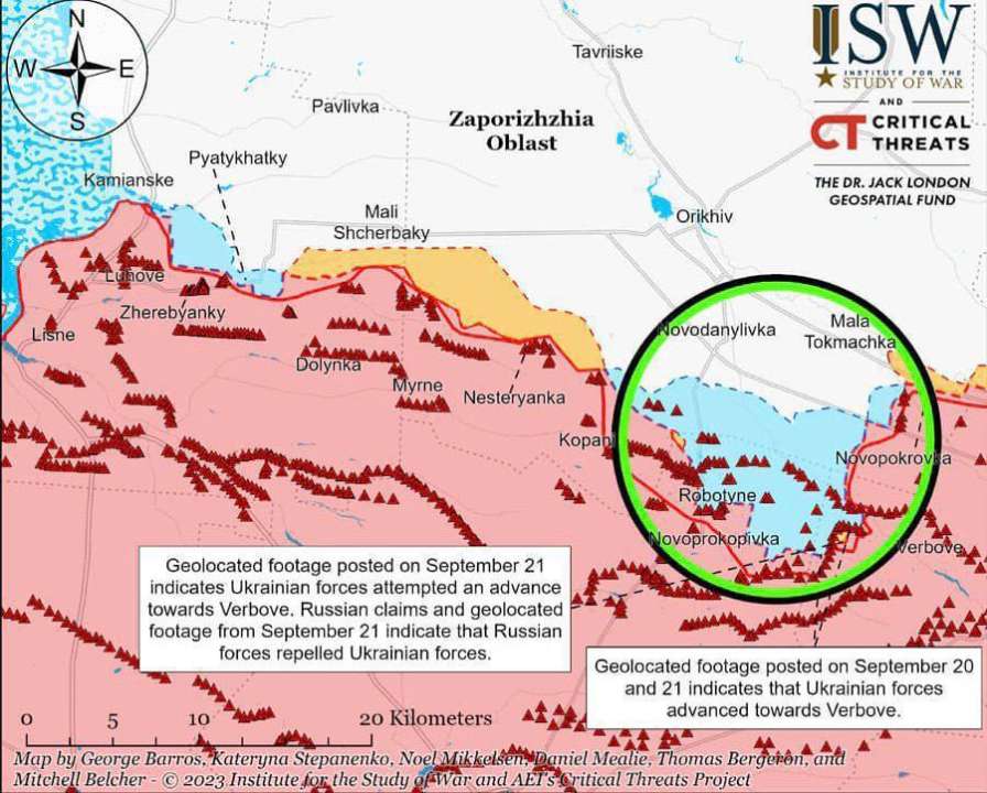 ЗСУ вперше перетнули останню лінію оборони зс рф/Фото: ISW Зламали "зуби дракона": ЗСУ вперше перетнули останню лінію оборони зс рф на Запорізькому напрямку