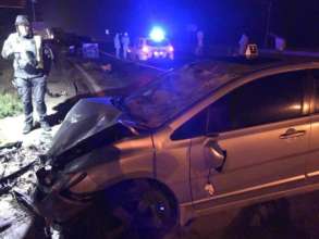Водій збив військового на блокпосту Києва. Фото: Нацполіція військового збили на блокпосту Києва
