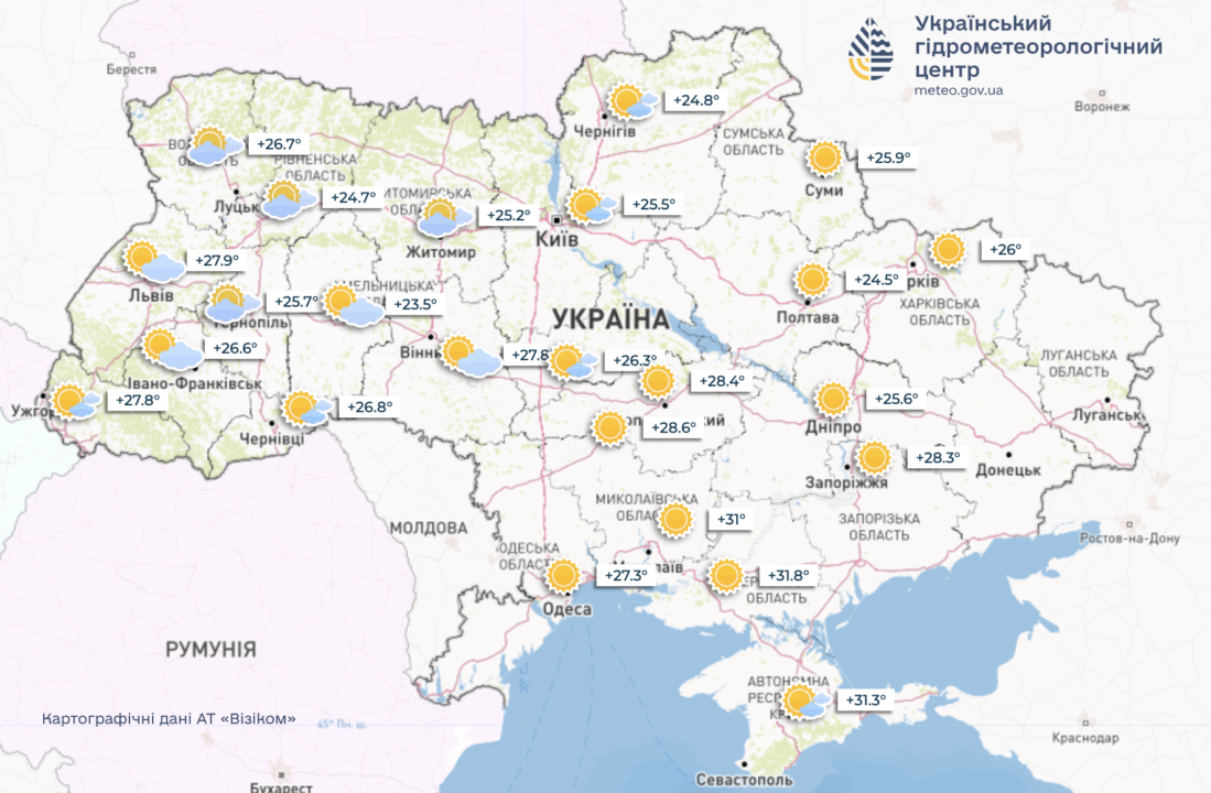 Погода на 8 июля в Украине Погода на 8 июля в Украине: возможны грозы, однако жара не исчезнет