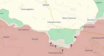Ворог намагатиметься тримати під контролем логістичні шляхи на Запоріжжі. Скріншот deepstatemap окупанти запоріжжя
