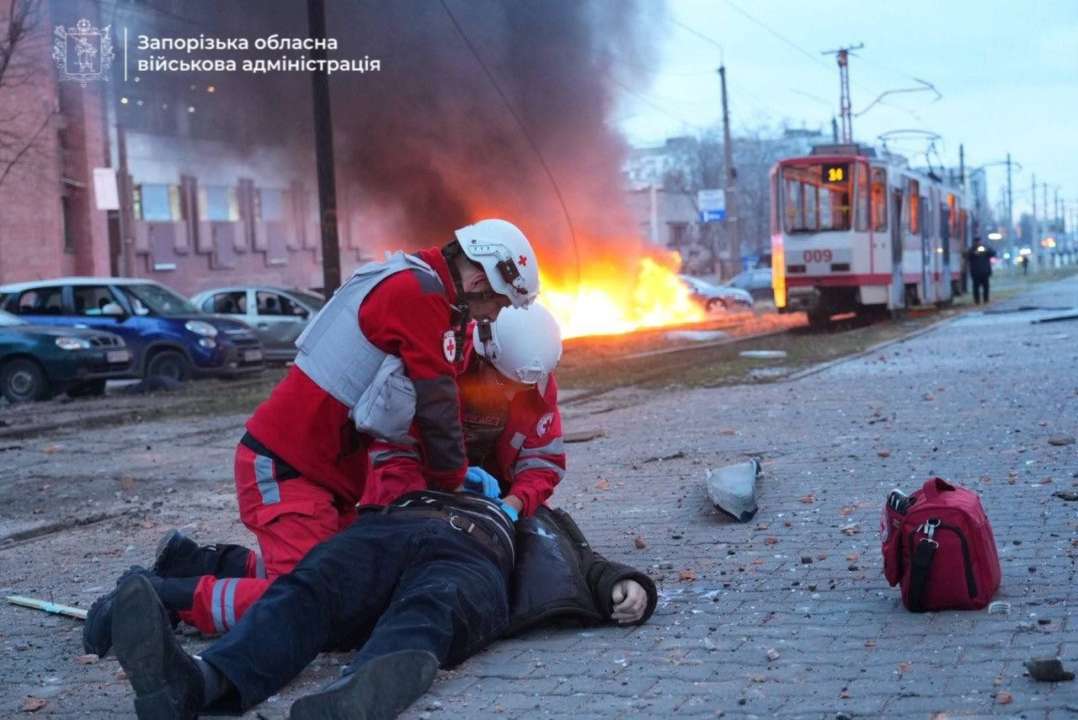 Враг атаковал Запорожье/Фото: Запорожская ОГА