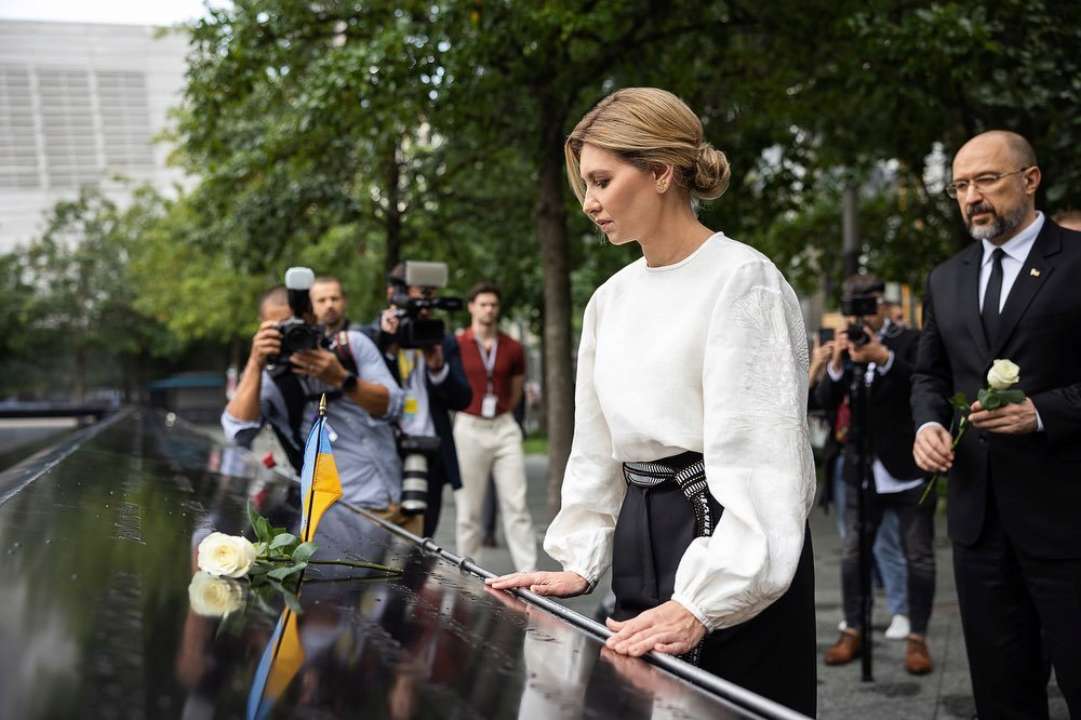 На встрече в США Зеленская продемонстрировала патриотический наряд/Фото: Instagram