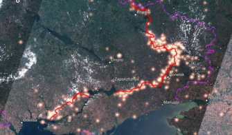 В Сети появились спутниковые снимки линии фронта в Украине/Фото: Firms NASA В Сети появились спутниковые снимки линии фронта в Украине/Фото: Firms NASA