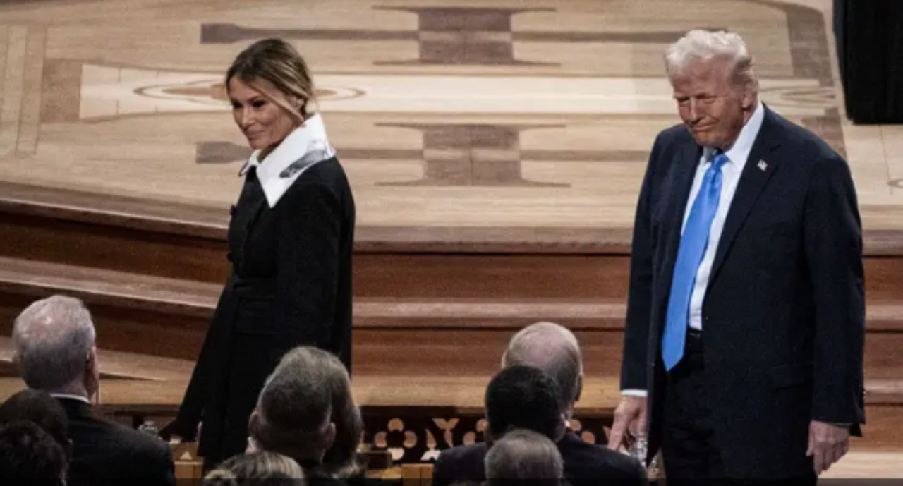 Мелания Трамп на похоронах Джимми Картера