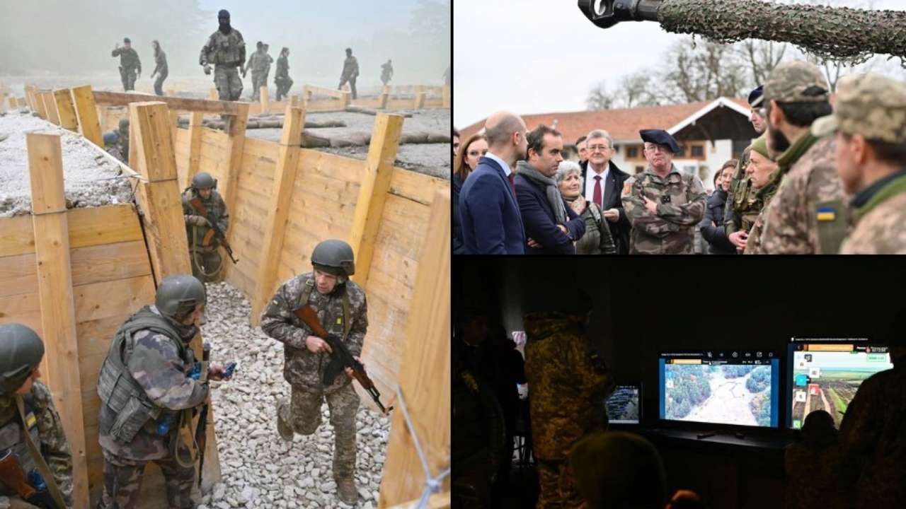 Навчання відбуваються в реальних тактичних умовах, з французькою технікою, яку буде безпосередньо перекинуто в Україну для використання в польових умовах