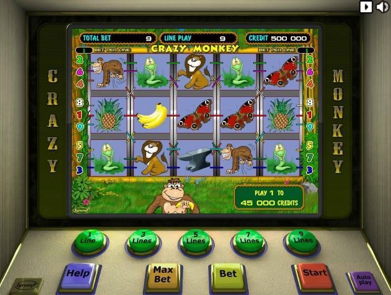 Игровые автоматы Обезьянки (Crazy Monkey)