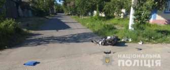 Фото: Национальная полиция в Одесской области В Одесской области мопед столкнулся с автомобилем