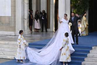 Греческий принц Филипп обвенчался с дочерью миллиардера / фото: Getty Images Крестник принцессы Дианы женился на дочери миллиардера: фото роскошной свадьбы