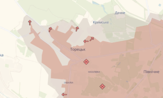 россияне фиксируются в центре Великой Новоселки в Донецкой области/Фото: карта DeepState россияне фиксируются в центре Великой Новоселки в Донецкой области/Фото: карта DeepState
