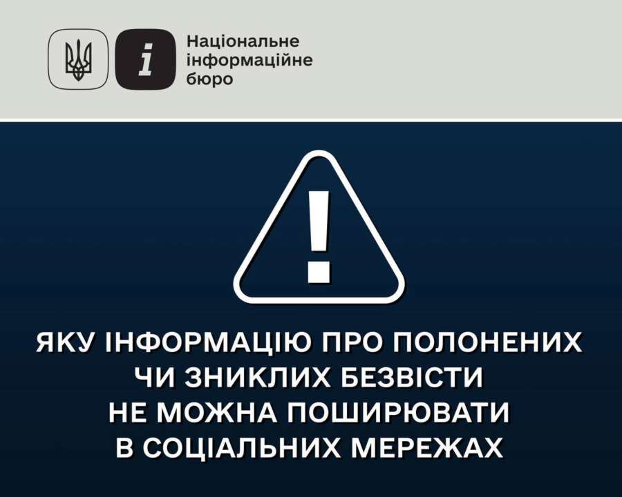 Какие данные о пленных нельзя публиковать в Сети/Изображение: Минреинтеграции/Telegram Минреинтеграции напомнило, какие данные пленных и пропавших без вести нельзя публиковать в соцсетях