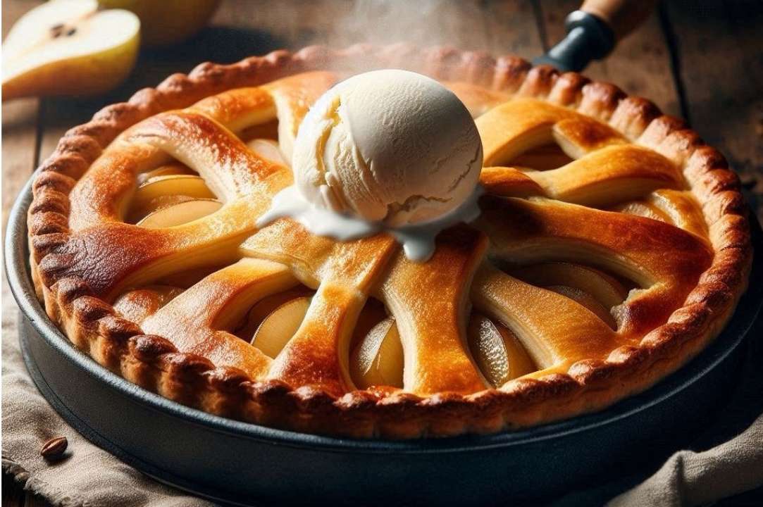 Невероятный грушево-творожный пирог: вкус осени в каждом кусочке