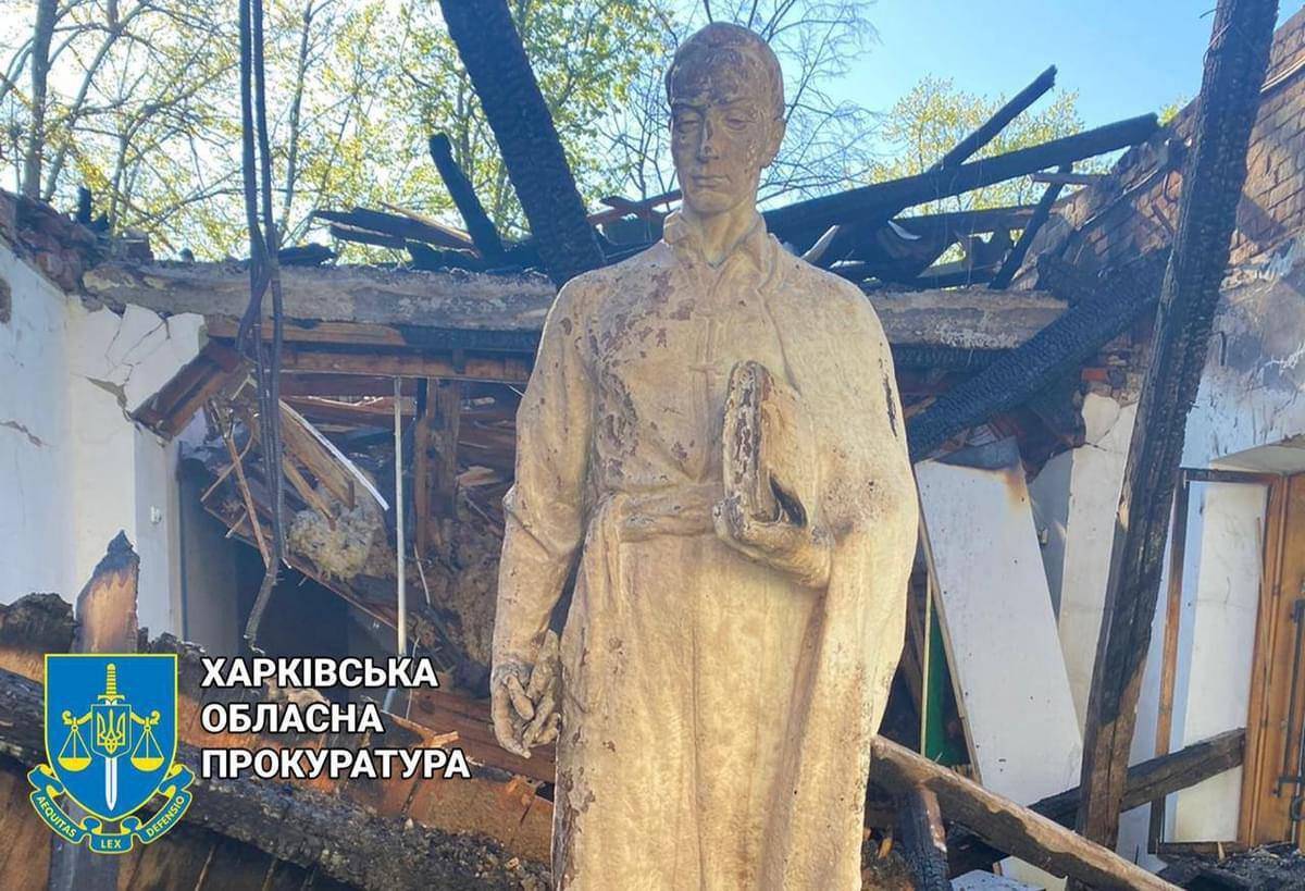Последствия атаки музея Григория Сковороды/Фото: Офис генерального прокурора Последствия атаки музея Григория Сковороды/Фото: Офис генерального прокурора