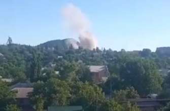 На Луганщині вибухнула військова база окупантів/Фото: скріншот з відео Удар