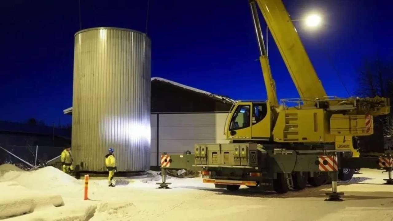 Фіни створили першу у світі піщану батарею/Фото: POLAR NIGHT ENERGY Фіни створили першу у світі піщану батарею/Фото: POLAR NIGHT ENERGY