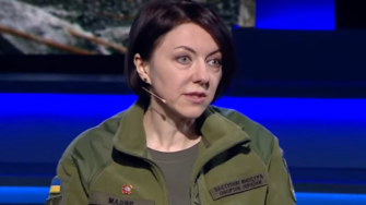 Анна Маляр заявила, что оккупанты поставили цель выйти на админграницы Донецкой области/кадр из эфира телемарафона Заместитель министра обороны Украины Анна Маляр