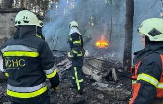 Последствия ракетной атаки по Украине/Фото: ГСЧС Ракетная атака по Украине: в Киеве силы ПВО сбили все цели, в Одесской области есть жертва