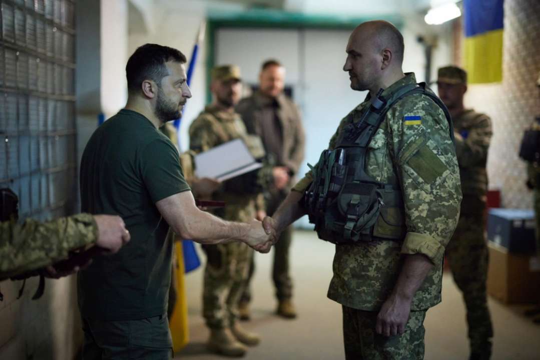 Зеленский посетил передовые позиции украинских войск/Фото: Офис президента