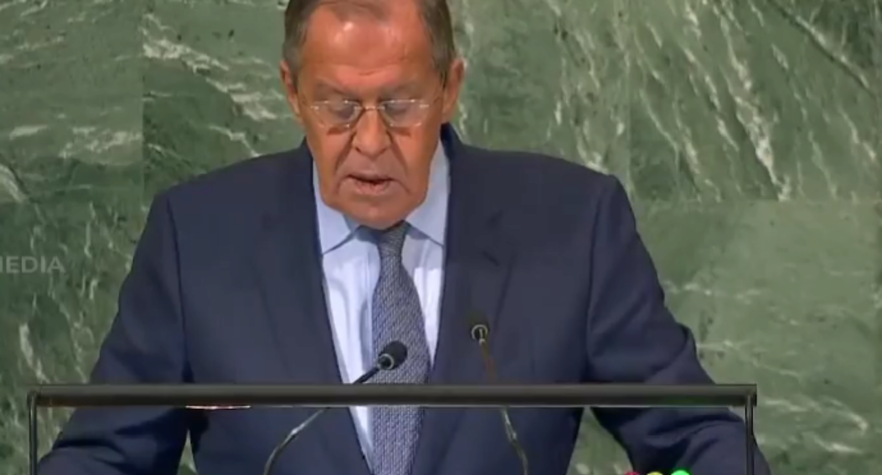 Сергій лавров не зміг з першого разу назвати правильно області України. Фото: Скріншот із відео Сергій лавров