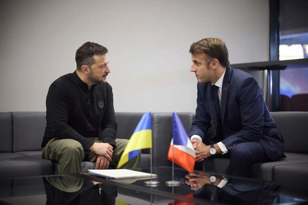 Зеленський у Будапешті зустрівся з Макроном/Фото: V_Zelenskiy_official Зеленський обговорив із Макроном далекобійні спроможності України