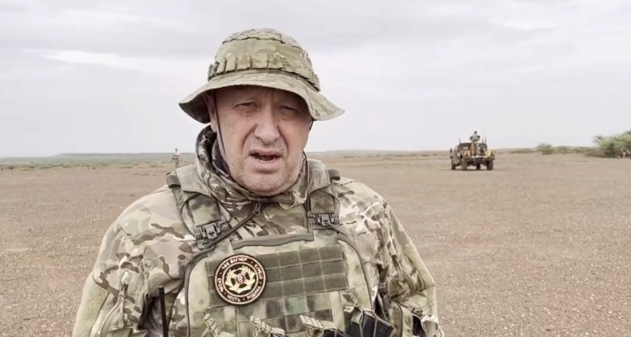 Євгеній пригожин зняв відеозвернення в Африці. Фото: Скриншот відео вагнер