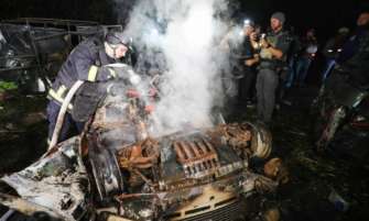 Росіяни вдарили по Харкову 21 вересня. Фото: ДСНС харків ФАБ-250
