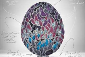 фото: twitter @OfficialFaberge На честь десятиріччя "Ігри престолів" випустять яйце "Фаберже"