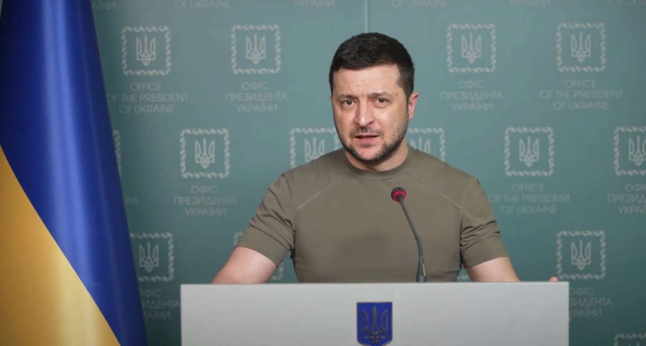Ранкове звернення президента України до народу. Фото: Скріншот з трансляції Володимир Зеленський