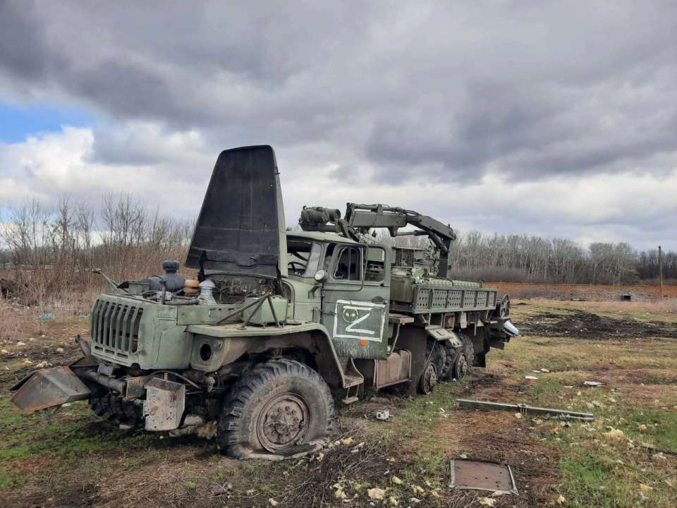 Украинские защитники отбили три населенных пункта в Херсонской области/Фото: Генштаб ВСУ Грузовик