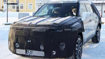 Шпионские фото SsangYong Torres EV. Фото: Motor1 SsangYong выпустит интересный электрический кроссовер Torres EVX