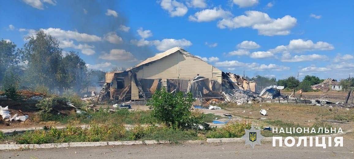 Наслідки атаки Донеччини/Фото: Нацполіція Наслідки атаки Донеччини/Фото: Нацполіція