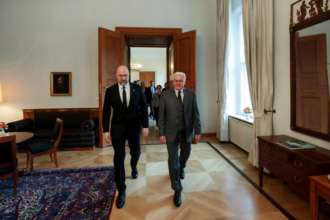Денис Шмыгаль встретился с Президентом Германии и министром экономики/Фото: Правительственный портал Денис Шмыгаль встретился с Президентом Германии и министром экономики/Фото: Правительственный портал