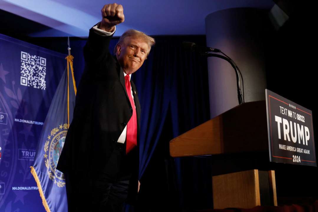 Трамп выступил против соглашения по границе, от которого зависит помощь Украине/Фото: Chip Somodevilla/Getty Images Дональд Трамп