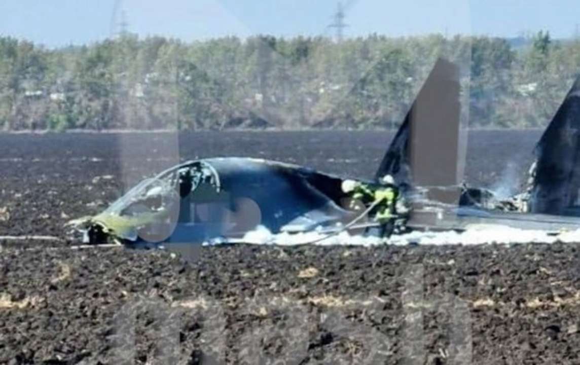 Очередной российский военный самолет разбился в Воронеже Очередной российский военный самолет разбился в Воронеже