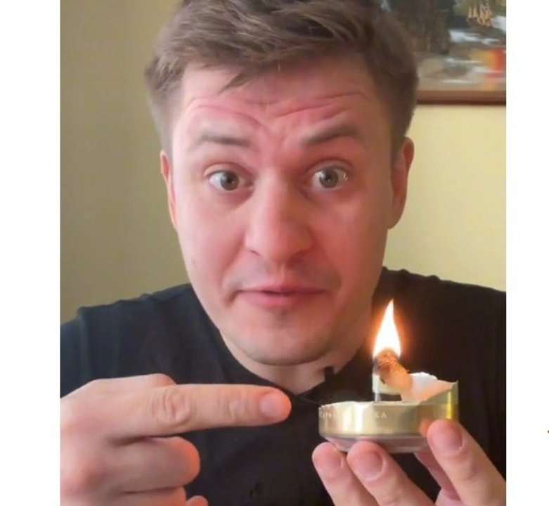 Лайфхак по изготовлению свечи в домашних условиях. Фото: TikTok Как сделать свечу своими руками
