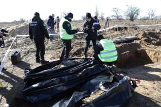Эксгумацию погибших провели в Бородянке Эксгумацию погибших провели в Бородянке