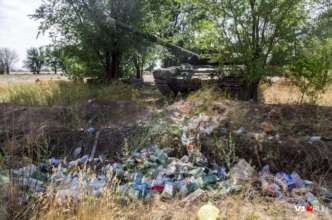 Фото: v1.ru В России на свалке нашли боевой танк