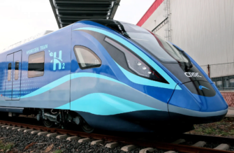 У Китаї створили найшвидший у світі водневий поїзд/Фото: CRRC Китайський поїзд, який працює на водні