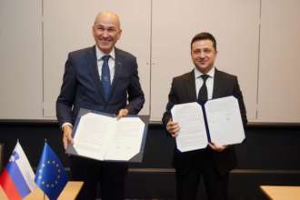 Словения подписала декларацию о поддержке европерспективы Украины/Фото: ОП Зеленский и Янша