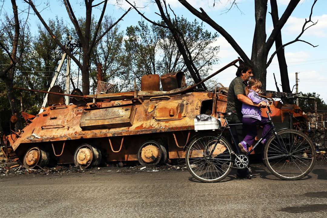 Зведення Генштабу щодо ситуації на фронті/Фото: Spencer Platt/Getty Images Знищений в Україні російський БТР
